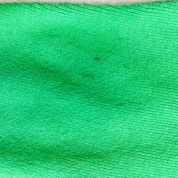 Hampshire Studio Green V-Neck Sweater XL 100% Cotton Monogram Embroidered "S" - Picture 6 of 11